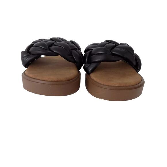 Rouge Helium black faux leather sandals size 8 - Picture 4 of 7